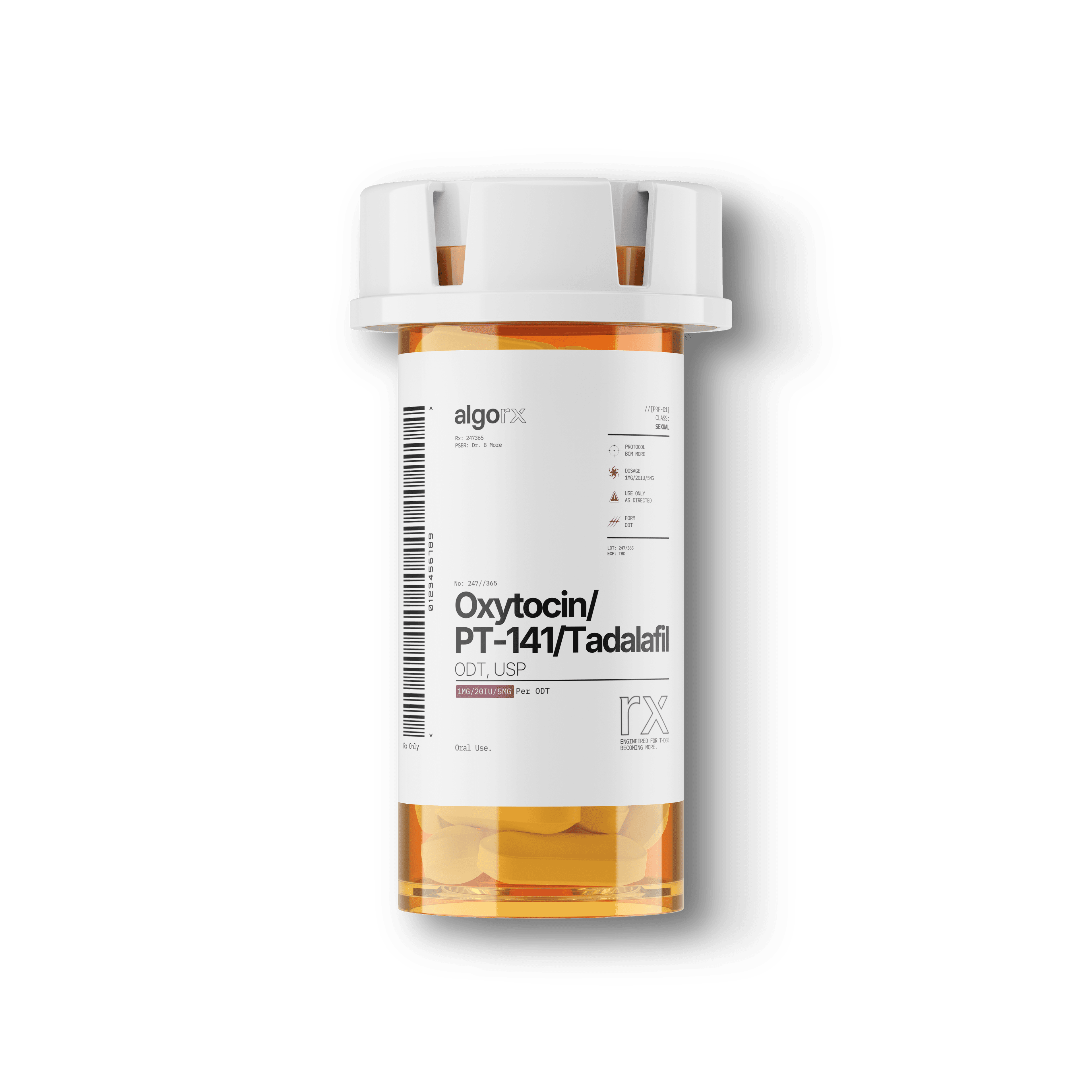 PT141/Oxytocin/Tadalafil Sublingual Tablet